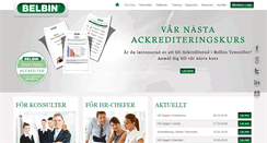 Desktop Screenshot of belbin.se