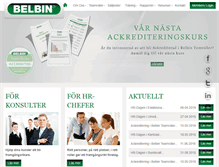 Tablet Screenshot of belbin.se