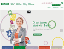 Tablet Screenshot of belbin.com